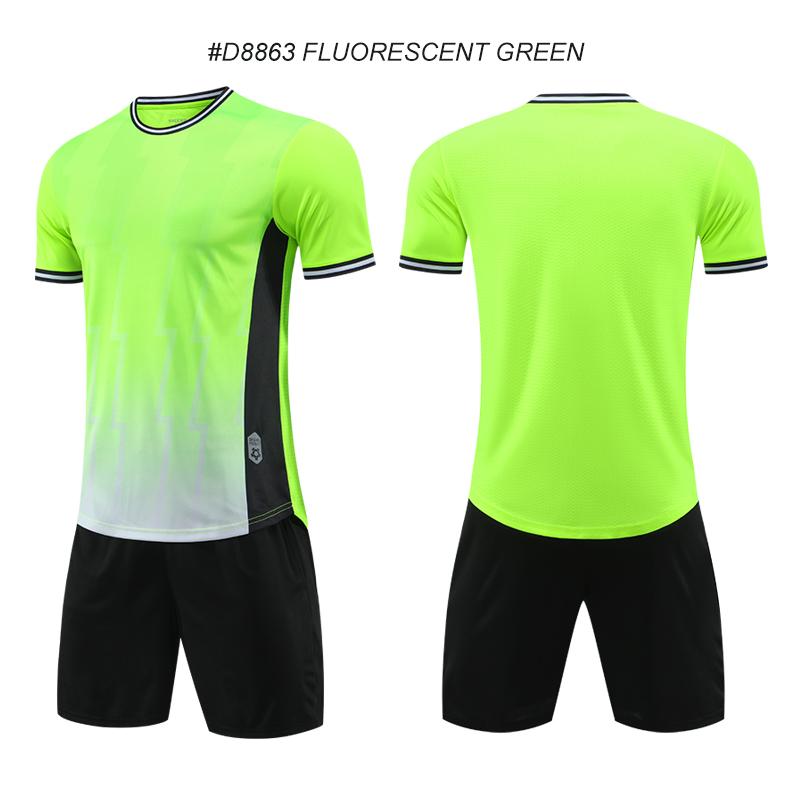 Polyester Quick Drying Soccer Kit for Men Women Breathable Wholesale Soccer Jersey Football Clothes Sportswear Jersey Set