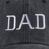 Mlfo “Dad” Embroidered Washed Baseball Cap Soft, Comfortable, Breathable Casual Family Outings Father'S Day Gift Dad Gift