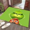 Grinch Christmas Doormat Non-Slip Floor Mat Entryway Hallway Living Room Holiday Decor Square Washable Rug