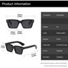Outdoor Driving Rivet Square Sunglasses Women Men Luxury Designer Vintage Punk Eyeglasses UV400 Protection