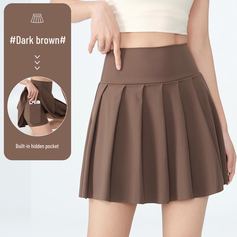 Women's Quick-Dry High-Waisted Pleated Tennis Skirt – Outdoor & Yoga Anti-Exposure Skort