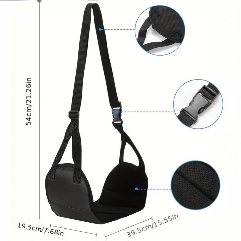 Portable Footrest Hammock Compact Travel Aid For Airplanes Footrest Hammock Travel Footrest Comfortable Leg-Dangling Position