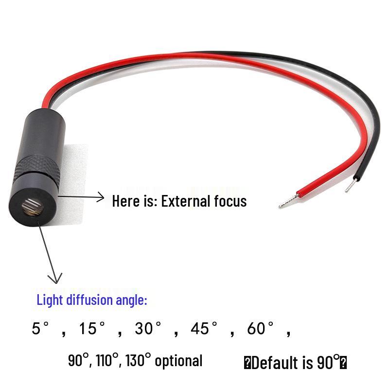 8x30mm 635nm 10mW Red Line Laser Module with Adjustable Focus and Locking Ring