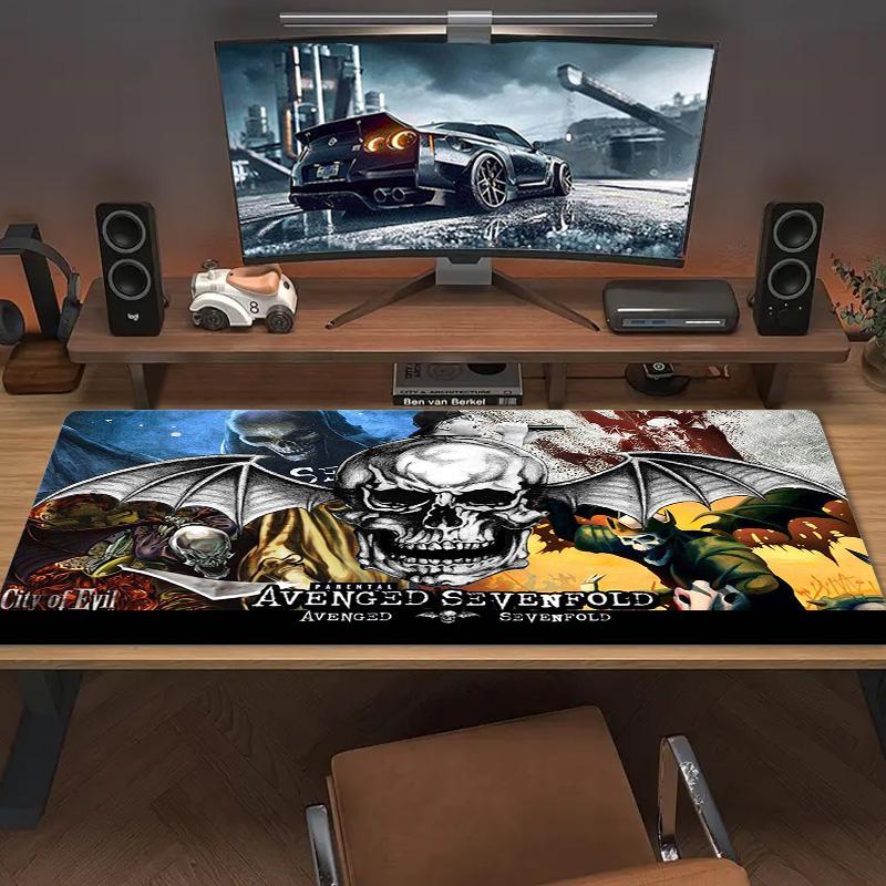 Avenged sevenfold Color Mouse Pad Large Gaming Table Cushion Non-slip Laptop Tablet Big Mousepad XXL Mat Mini PC Playmat With Lock edge