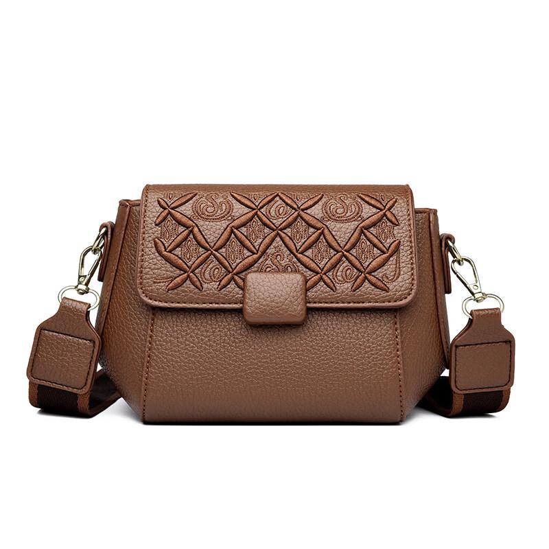OGAR Women s Crocodile Pattern PU Crossbody Bag Medium