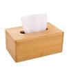 Bamboo Wood Paper Towel Box - Modern Desktop & Car Storage, Creative Bamboo Material, Suitable for Home.