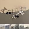 1 Set Damen Ohrringe Süß Cool Gothic Mehrere Stile Elegant Geschenk Legierung Liebesherzförmig Creolen Hänge Stecker Ohrringe Set für Verabredungen