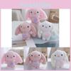 Pink Plush Charming Bunny Keychain Miniature Cuddly Doll Perfect For Presents Childrens