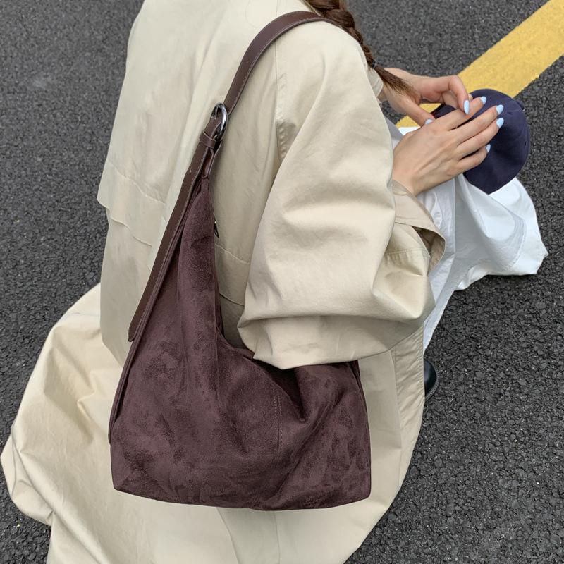 Torby z zamszu, Torby damskie, Torby o dużej pojemności, Nowe jesienno-zimowe torby na ramię na co dzień, Wysokiej klasy torby do pracy, Prezenty świąteczne,