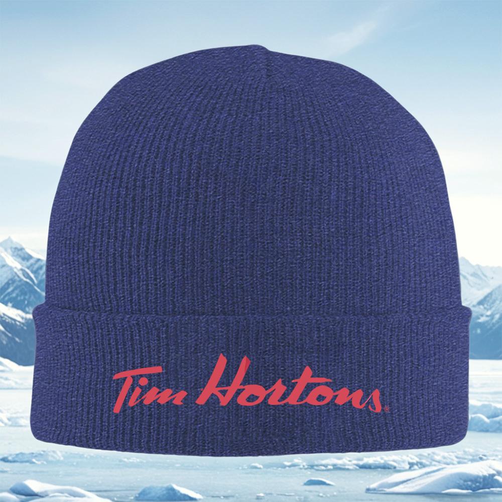 Tim Hortons signature logo brand Men Women Unisex Knitted Hat Beanie Pullover Cap Winter Thermal Warm Christmas Outdoor Cycling