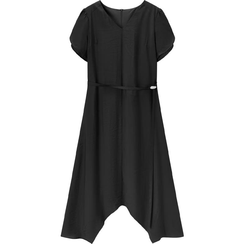 EJT Women s Elegant Short Sleeve A-Line Midi Dress XL