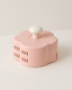 Pen Holder Makeup Brush Container Smooth Edge Vibrant Color Large Capacity Flower-Shaped Stationery Makeup Brush Box