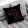 Africa Map ART Throw Pillow Case For 50x50cm 40x40cm 55x55cm 45x45cm 30x30cm Square Bedroom Pillowcase Cover