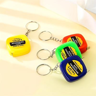 Tragbares Mini-Maßband (Länge 1 Meter) mit Auto-Schlüsselanhänger-Befestigung – perfekt zum Nähen und Schneidern – meistverkauftes Auto-Werkzeug-Schlüsselanhänger-Geschenk!