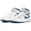 Air Jordan 1 Mid Industrial Blue Men Sneakers White FN5215-141