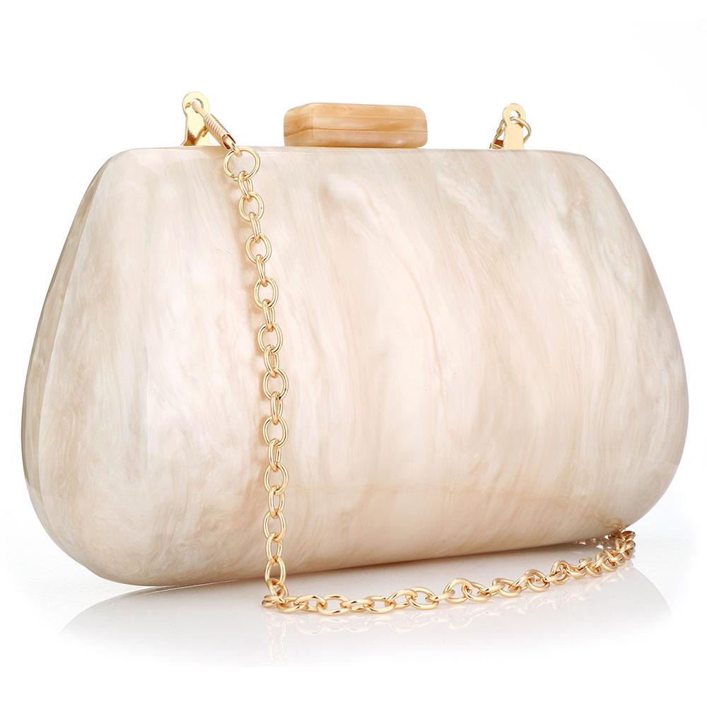 

Acrylic Bags Cute Clutches Coffee Handbag Evening Clutch Bag Wedding Party Purses Personality Women Handbags Chain Shoulder Bags