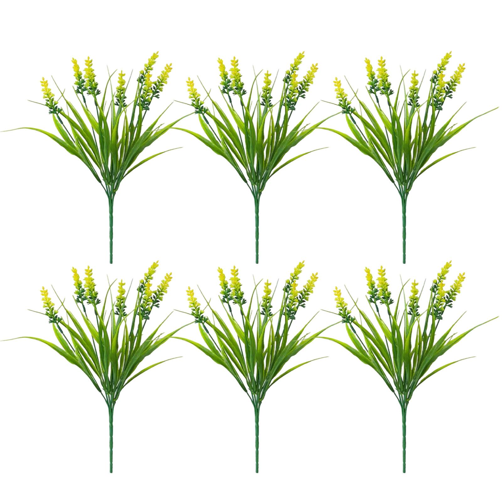 

Artificial Bouquet Set of 6 Stems Simulation Plant Arrangement for Indoor and Outdoor Home Garden Office Decorative Use one size