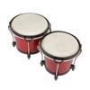 M MBAT Bongo Drum Continuous Bongo Drum Solid Wood African Drum Children's Early Learning Music Toys Percussion Instruments
