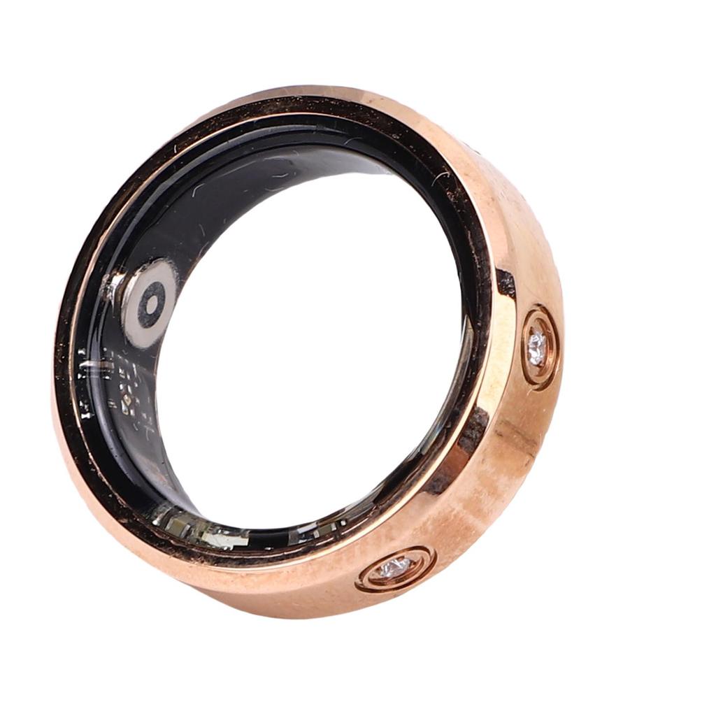Smart Ring Fitness Tracker with Rhinestone Bluetooth Remote Photography IP68 Waterproofing Step Counter Activity