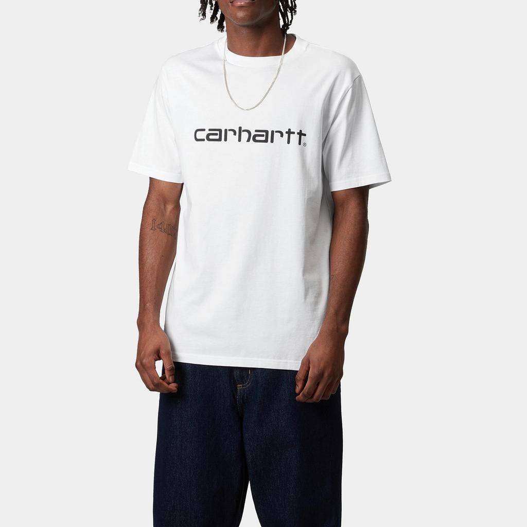 Carhartt WIP Script Short Sleeve T-Shirt 'White' Men's I035700-00A-XX