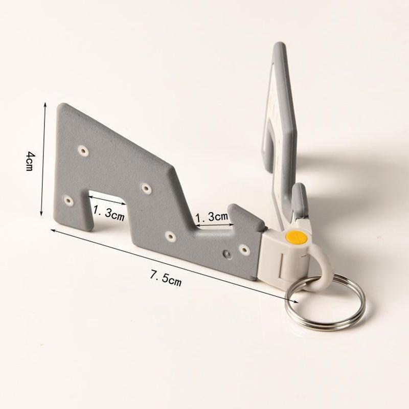 Portable Desk Mobile Phone Holder Creative Keychain Folding Phone Stand Stable Ultra Phone Bracket For Ipad Tablet Cell-Phone