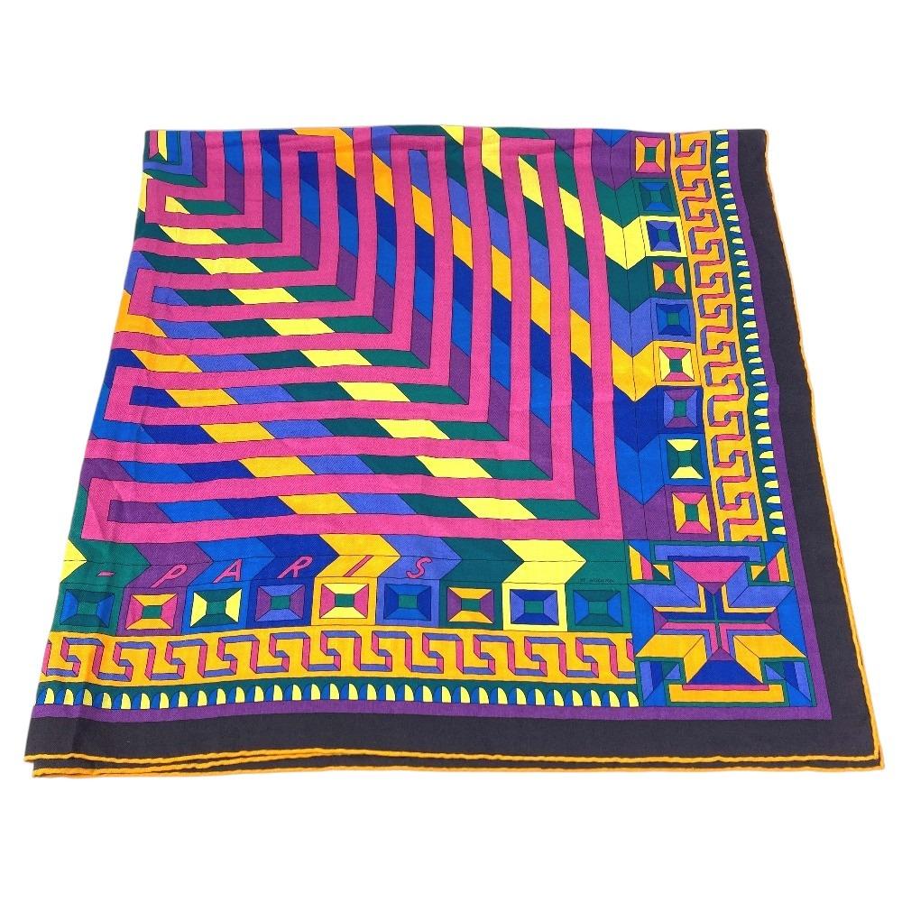 Hermes LE FIL DARIANE (Ariadne's Thread) Calle Jean 140 Large Shawl Stole Scarf