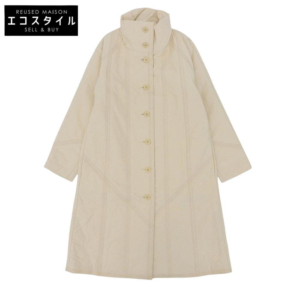 PLEATS PLEASE Quilted Coat Coat Women's Polyester Beige 4 PP74-ZA872 07AW coat 4 beigeUsed