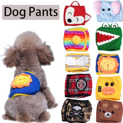 Washable Male Pet Dog Physiological Pants Reusable Sanitary Underwear Belly Wrap Band Cotton Diaper For Large Small Medium Dog