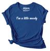 Inkmeso I'm A Little Moody Graphic Printed Tee Top Quote Tshirt