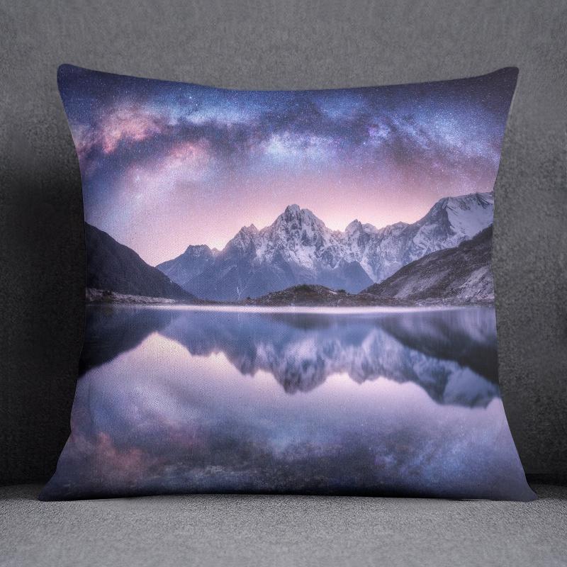 45x45cm Psychedelic Sky Series Decorative Pillowcase Living Room Sofa Office Cushion Cover  Aesthetic Bedroom Home Decor