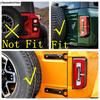 Rear Door Spare Tire Tailgate Hinge Handle Decor Kit Cover Trim For Ford Bronco  - 2025 Carbon Fiber Exterior Accessories