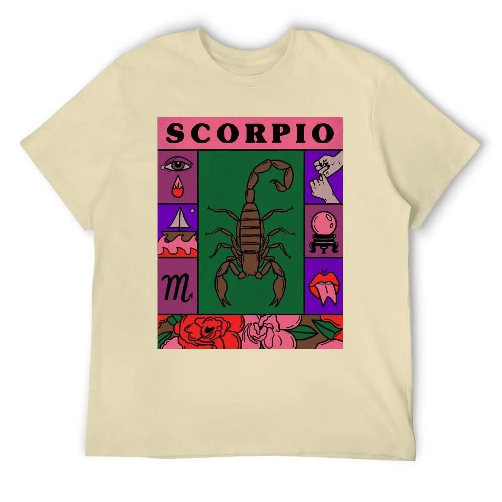 Scorpio Twelve Contellation (10) T-shirts Graphic T-shirt Round Neck  Sport  Sarcastic Aactivity Competition Eur Size