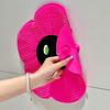 Suction Cup Silicone Bath Foot Brush Non-Skid Bath Back Cleaner Portable Foot Rubbing Board  Home