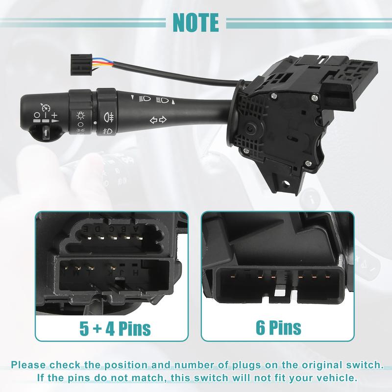 X Autohaux Car Steering Column Turn Signal Switch Combination Cruise Control Switch 25743473 for Cadillac 2004-2007 Accessories