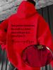 The World Is Better Because of You" Heartwarming Text Versatile Hoodie, Casual and Comfortable Long-sleeve Pullover, Suitable for