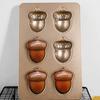Hazelnut Shape Chocolate Dessert Mold 6-Cavity French Pastry Baking Mold Cake Mold  Pastry Making