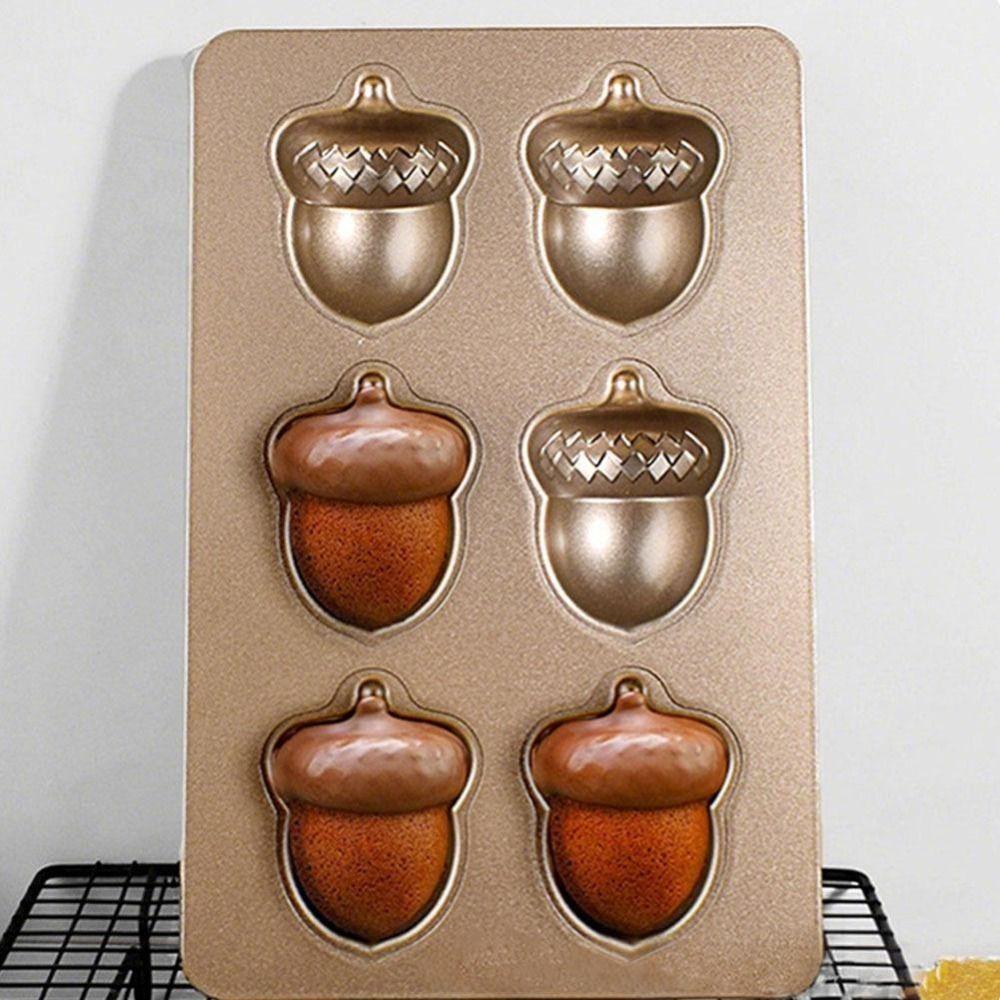 Hazelnut Shape Chocolate Dessert Mold 6-Cavity French Pastry Baking Mold Cake Mold Pastry Making