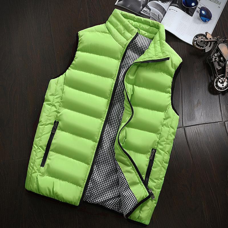 Men’s Autumn/Winter Korean Style Warm Vest – Trendy, Handsome, Thick, 10 Colors