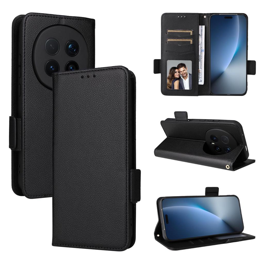 Flip Cover für Honor Magic8 Pro PU Leder Handyhülle Ganzkörperschutz [RFID-Blockierung] Brieftaschenhülle