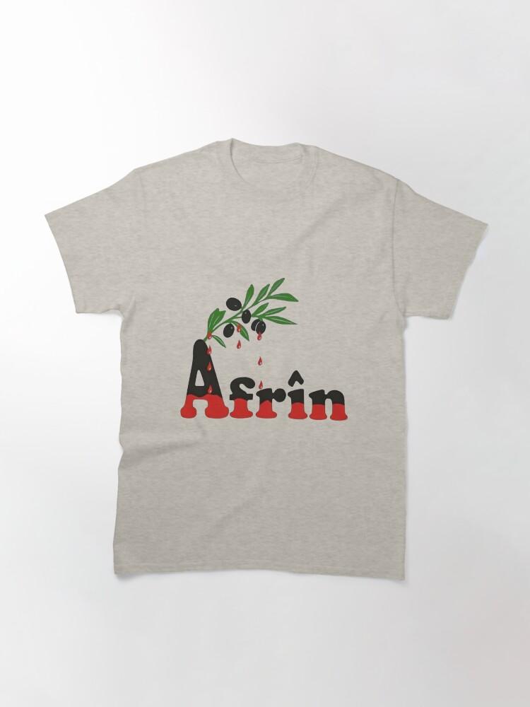 

Afrin Kurdistan Classic TShirt 2026 Summer Mens Womens Luxury Fashion Cotton Retro Tshirt Street Wear Y2K Mens Clothes 4XL