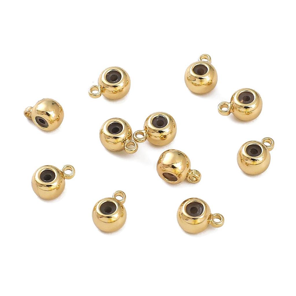 Copper Suspended Silicone Beads For DIY Jewelry Making Craft Accessories