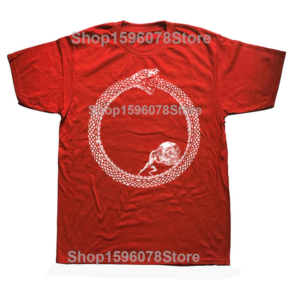 Sisyphus in An Ouroboros Snake Unisex Philosophy T Shirts Men Cotton Humor Streetwear Tee Shirt Short Sleeve Loose Clothing
