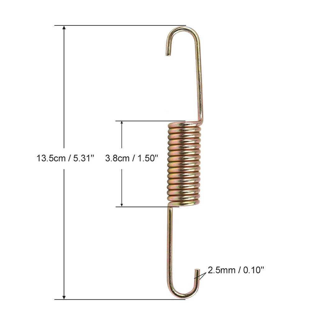 uxcell Motorcycle Kickstand Springs Motorcycle Side Bracket Kickstand Spring for Bajaj Boxer 13.5cm Length 2pcs