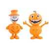 Halloween Pumpkin Man Resin Statue Cartoon Pumpkin Head Doll Tabletop Ornament Indoor Home Garden Holiday Party Gift