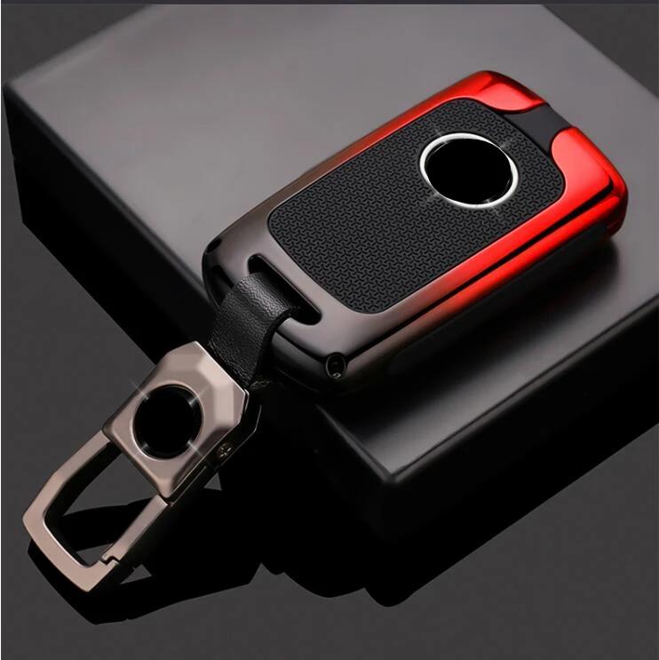 Heißes Innenraum Zubehör Auto Zinklegierung 3 Tasten Schlüsselhülle Abdeckung Halter Für Mazda 3 Alexa CX4 CX5 CX8 Schlüsselanhänger Auto Innenraum Zubehör