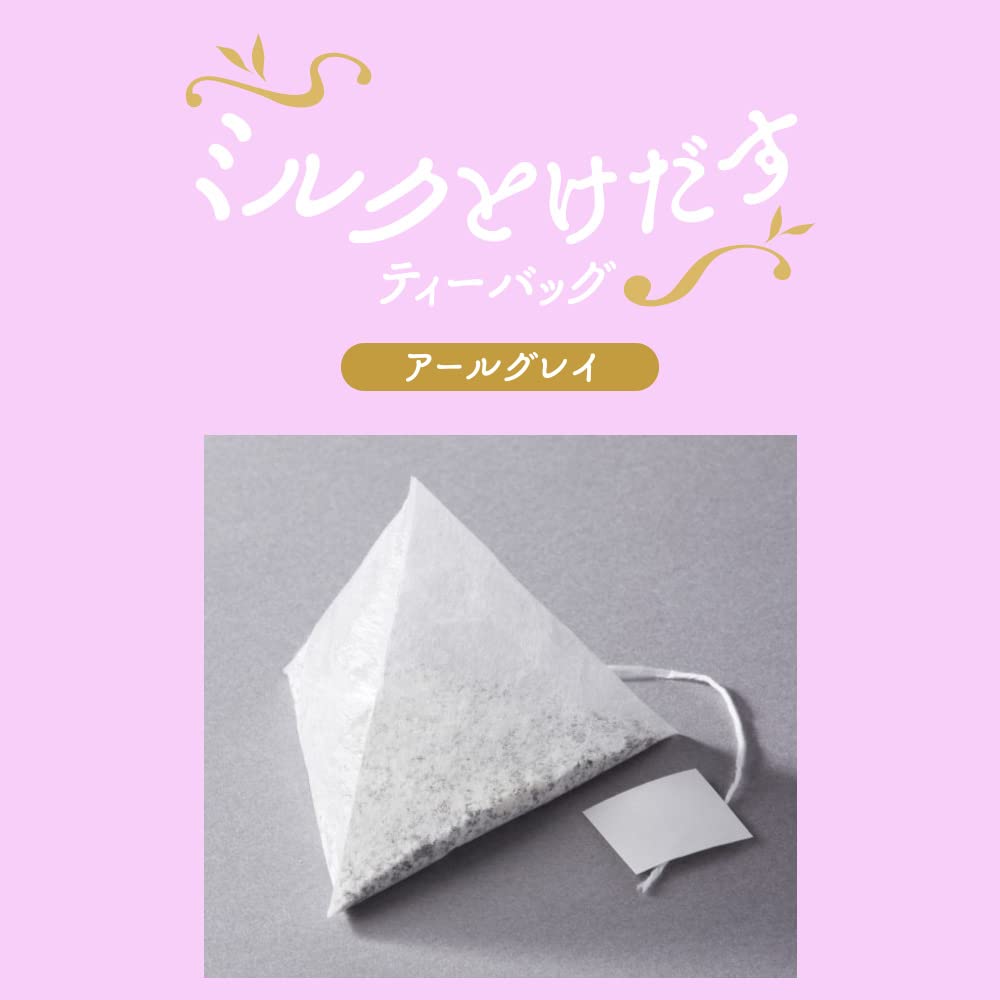 Mitsui Norin Nitto Black Tea Earl Grey Tea Bags with Milk, 4 Tea Bags X 4