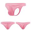 Low Rise Ice Silk Underpants See-through Bikini Briefs Simple Men's Thong  Male