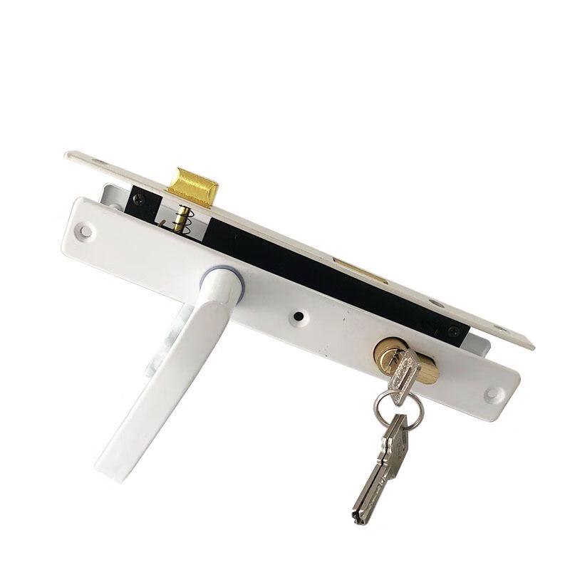 DEWEISHI 8525 Kunststoff Stahl Türgriff Schloss Set