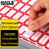 HAILE Self-Adhesive Name Labels, 29x20mm Mouth-Cut, 58 Stickers/Sheet, 40 Sheets/Pack, BQ-A01