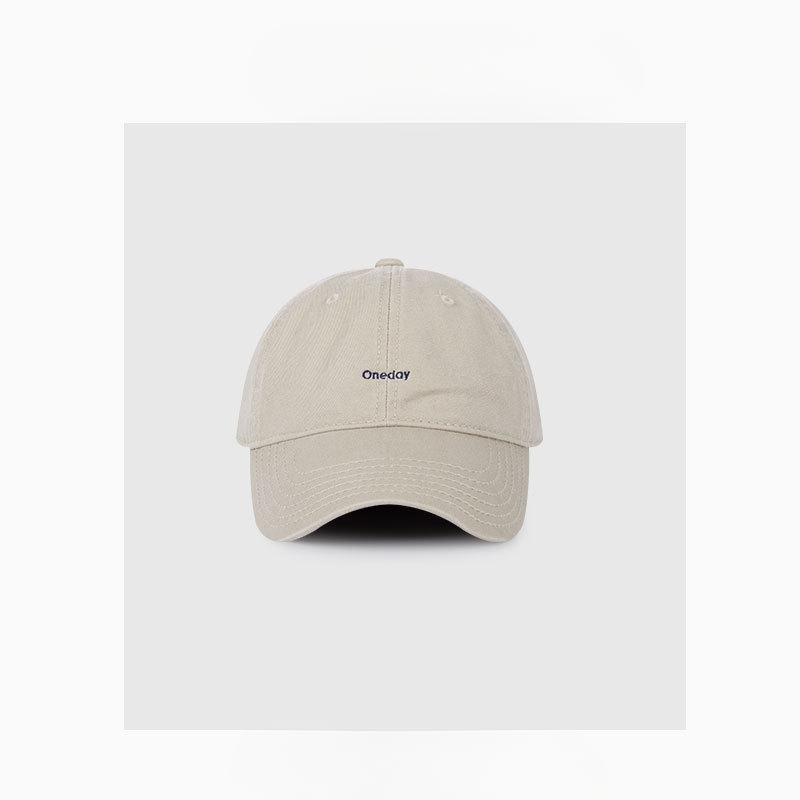 Spring and Summer Retro Face Showing Small Simple Embroidered Soft Top Small Letter Baseball Hat Women's Korean Style Versatile Baseball Cap Men